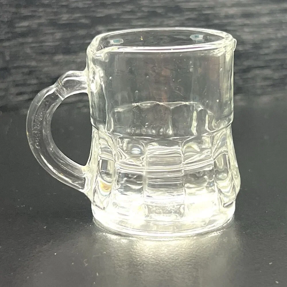 Vintage 1956- Federal Glass -Mini Beer Mug/ Stein -Shot Glass- 2”- Stamped-